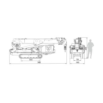 Fürtbauer Kran Verkauf Minikräne SPT499 Lastdiagramm Details