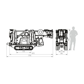 Fürtbauer Kran Verkauf Minikräne Uplifter SPT299 Detail